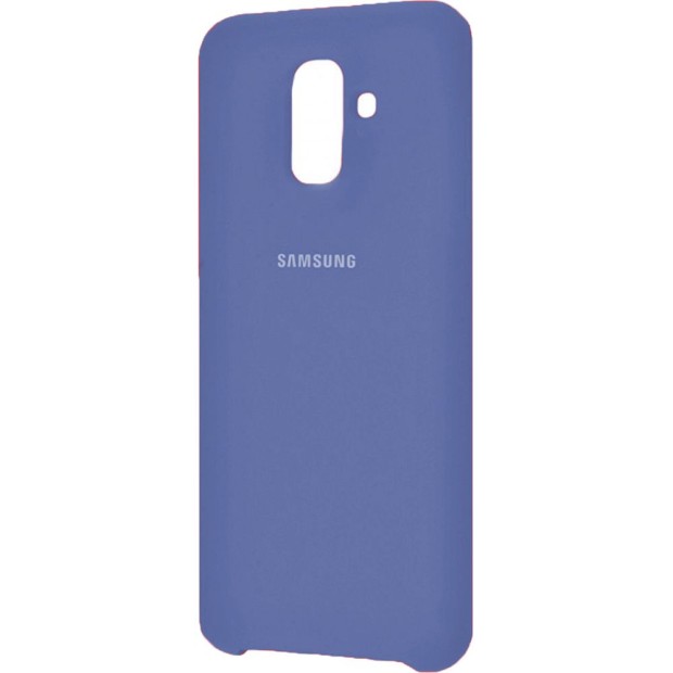 Силиконовый чехол Original Case Samsung Galaxy A6 Plus (2018) A605 (Тёмно-синий)