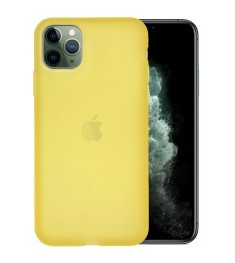 Силикон TPU Latex Apple iPhone 11 Pro Max (Желтый)