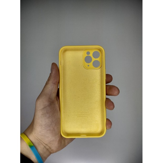 Силикон Original RoundCam Case Apple iPhone 11 Pro (63) Canary Yellow