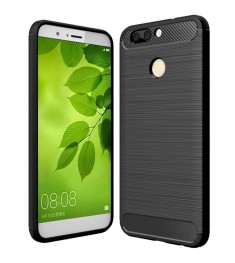 Силиконовый чехол Polished Carbon Huawei Nova 2 (черный)