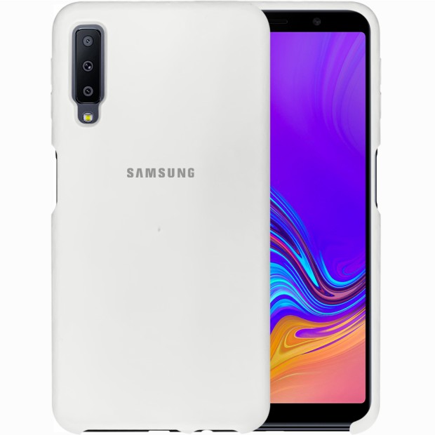 Силикон Original Case HQ Samsung Galaxy A7 (2018) A750 (Белый)