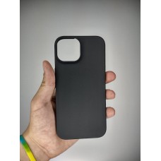 Чехол силиконовый Graphite Apple iPhone 15 (Чёрный)