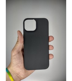 Чехол силиконовый Graphite Apple iPhone 15 (Чёрный)