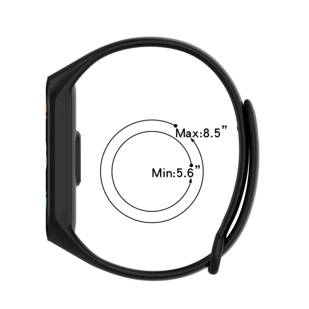 Ремешок Original Design Xiaomi Mi Band 5 / Mi Band 6 / Mi Band 7 (31) Тёмно-серый