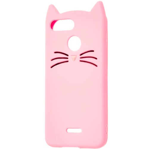 Силикон Kitty Case Xiaomi Redmi 6 (Розовый)