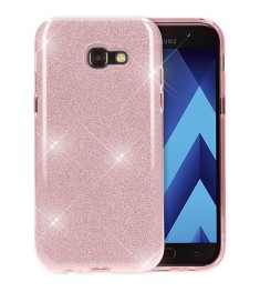 Силикон Glitter Samsung Galaxy A3 (2017) A320 (Розовой)
