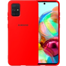Силикон Original Case Samsung Galaxy A71 (2020) (Красный)
