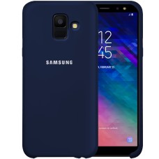 Силикон Original Case HQ Samsung Galaxy A6 (2018) A600 (Тёмно-синий)