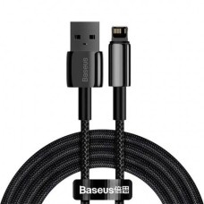 USB-кабель Baseus Tungsten Gold 2.4A (2m) (Lightning) (Чёрный) CALWJ-A01