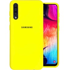Силиконовый чехол Original Case Samsung Galaxy A30s / A50 / A50s (2019) (Жёлтый)