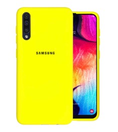 Силиконовый чехол Original Case Samsung Galaxy A30s / A50 / A50s (2019) (Жёлтый)..