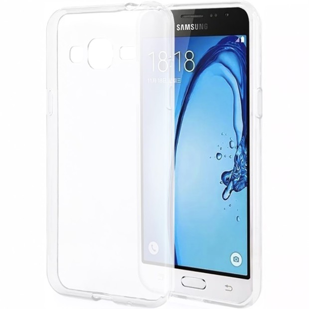 Силиконовый чехол WS Samsung Galaxy J1 (2016) J120 (Белый матовый)