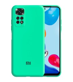 Силикон Original 360 ShutCam Case Logo Xiaomi Redmi Note 11 (Бирюзовый)