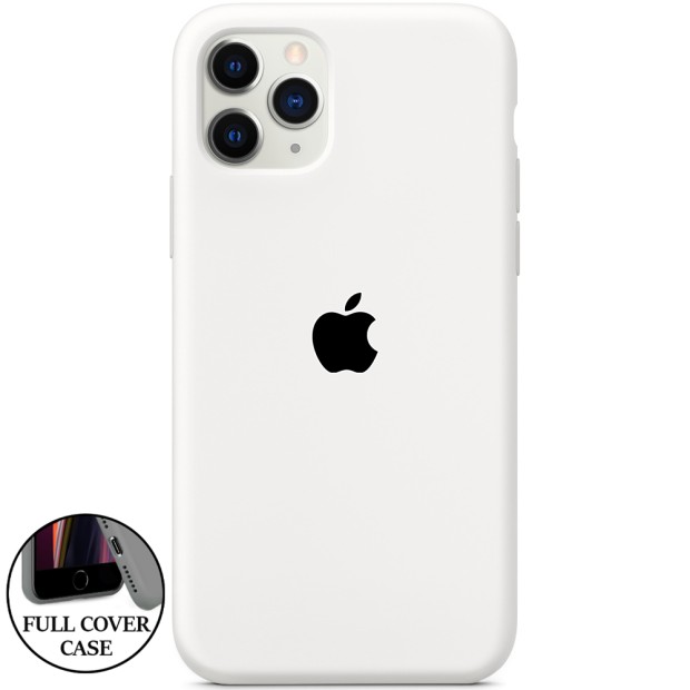 Силикон Original Round Case Apple iPhone 11 Pro Max (41) Hard White