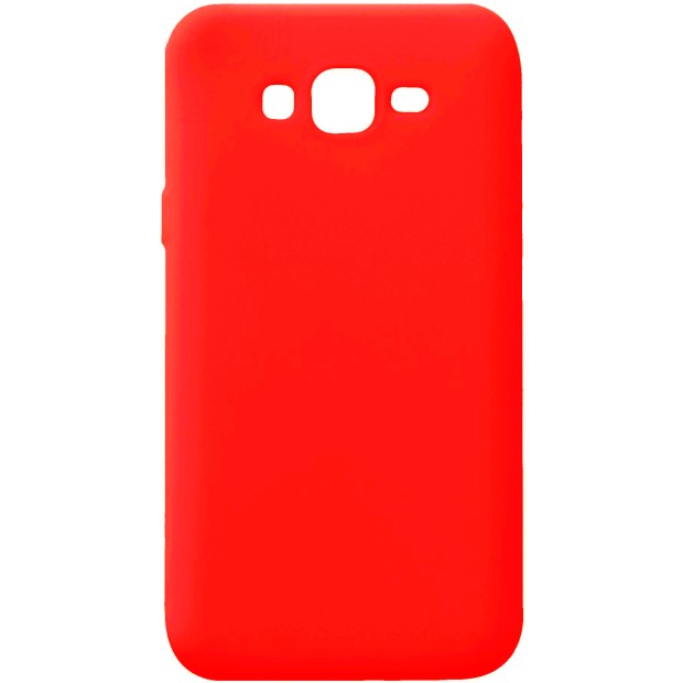 Чехол Силикон iNavi Color для Samsung Galaxy J7 (2015) J700 (красный)