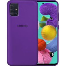Силикон Original 360 Case Logo Samsung Galaxy A51 (2020) (Фиолетовый)