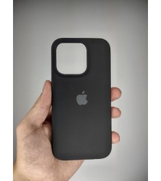 Силикон Original Round Case Apple iPhone 15 Pro (07) Black