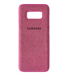 Силикон Textile Samsung Galaxy S8 (Розовый)