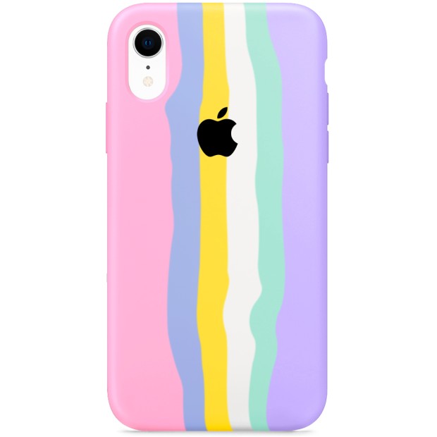 Силікон Rainbow Case Apple iPhone XR (Pink)