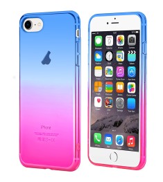 Силикон WS Gradient Apple iPhone 7 / 8 / SE (2020) (Blue & pink)