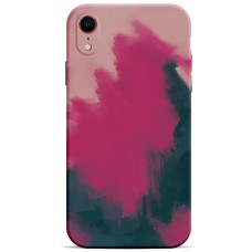 Силикон WAVE Watercolor Case iPhone XR (pink/black)