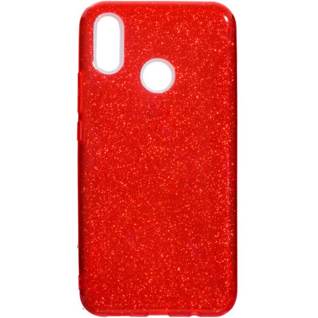Силиконовый чехол Glitter Huawei P Smart Plus / Nova 3i (красный)