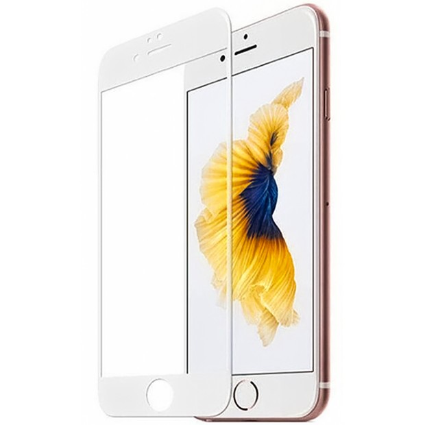 Стекло 5D Apple iPhone 5 / 5s / SE White