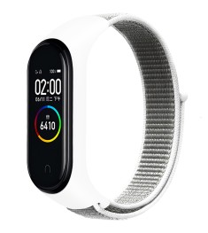 Ремешок Nylon Design Xiaomi Mi Band 3 / 4 (Белый)