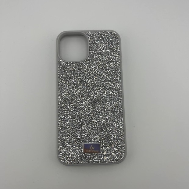 Чехол Bling World Rock Diamond iPhone 14 (White Titanium)