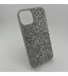 Чехол Bling World Rock Diamond iPhone 14 (White Titanium)