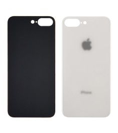 Заднее стекло корпуса для Apple iPhone 8 Plus White (белое) (Big hole)
