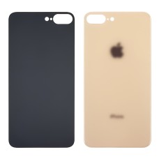 Заднее стекло корпуса для Apple iPhone 8 Plus Gold (золотистое) (Big hole)