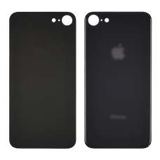 Заднее стекло корпуса для Apple iPhone 8 Space Gray (серое) (Big hole)