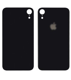Заднее стекло корпуса для Apple iPhone XR Black (чёрное) (Big hole) HC
