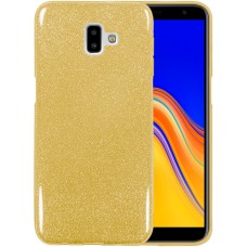 Силиконовый чехол Glitter Samsung Galaxy J6 Plus (2018) J610 (Золотой)