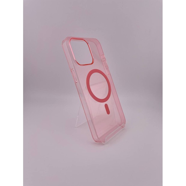 Чехол Clear Case Premium with MagSafe Apple iPhone 15 Pro Max (Pink Sand)