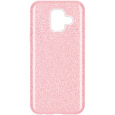 Силикон Glitter Samsung Galaxy A6 (2018) A600 (Розовый)