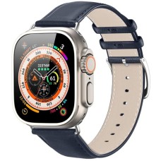 Ремешок Dux Leather Apple Watch 42 / 44 / 45 / 49mm (Blue)