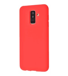 Силиконовый чехол iNavi Color Samsung Galaxy A6 Plus (2018) A605 (красный)