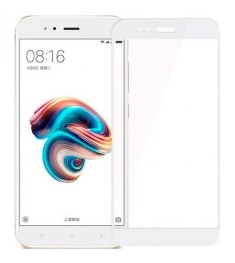 Защитное стекло 5D Xiaomi Mi5X / Mi A1 White