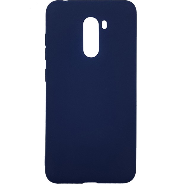 Чехол Силикон iNavi Color для Xiaomi Pocophone F1 (тёмно-синий)