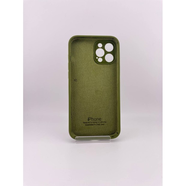 Силикон Original RoundCam Case Apple iPhone 12 Pro Max (46) Deep Green