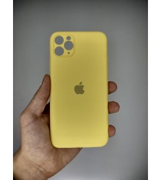 Силикон Original RoundCam Case Apple iPhone 11 Pro Max (Yellow cream)