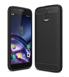 Силикон Polished Carbon Motorola G5S Plus (Чёрный)