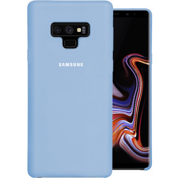 Силікон Original Case Logo Samsung Galaxy Note 9 (Блакитний)