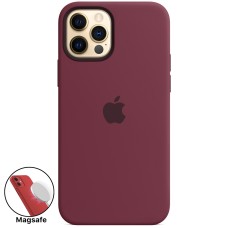 Силикон Original MagSafe Case Apple iPhone 12 / 12 Pro (Plum)