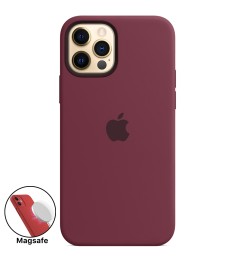 Силикон Original MagSafe Case Apple iPhone 12 / 12 Pro (Plum)