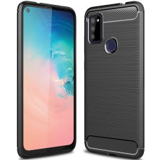 Силикон Polished Carbon Samsung Galaxy M51 (2020) (Чёрный)