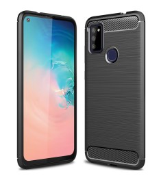 Силикон Polished Carbon Samsung Galaxy M51 (2020) (Чёрный)