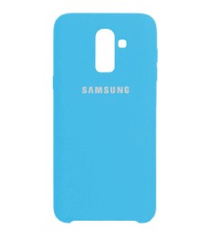 Силиконовый чехол Original Case Samsung Galaxy J8 (2018) J810 (Голубой)